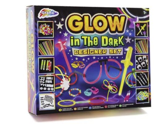 Glow In The Dark Designer Set – Creative Art Kit for Kids Ages 7+ | Create Illuminated Glow Designs